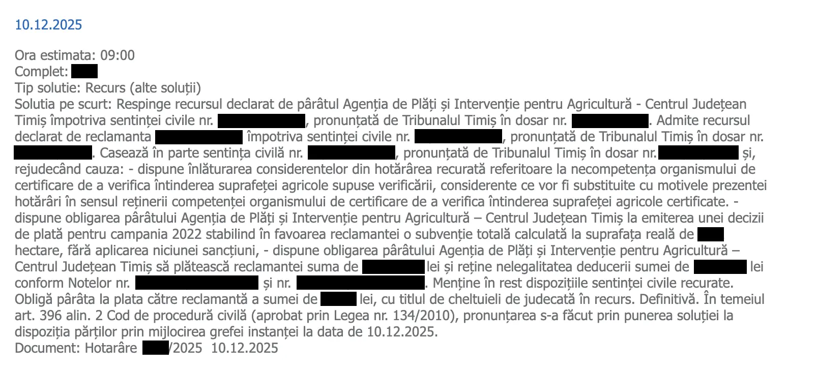 O nouă victorie a echipei noastre de avocați într-un litigiu de contencios administrativ!
